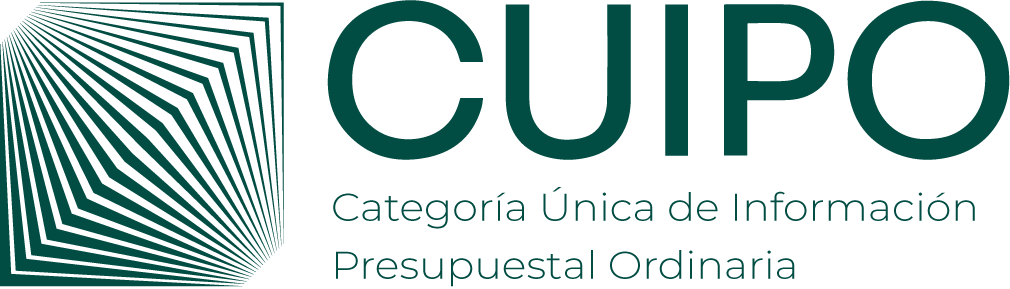 Logo Categoría Única de Información Presupuestal Ordinaria